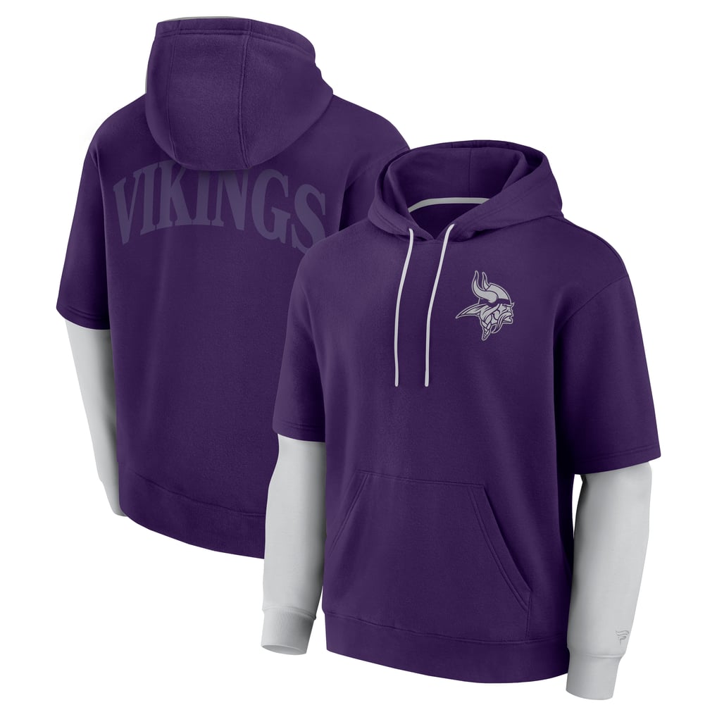  Minnesota Vikings Fanatics Unisex  Sleek Elements Pullover Hoodie - Purple