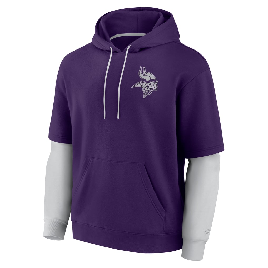  Minnesota Vikings Fanatics Unisex  Sleek Elements Pullover Hoodie - Purple