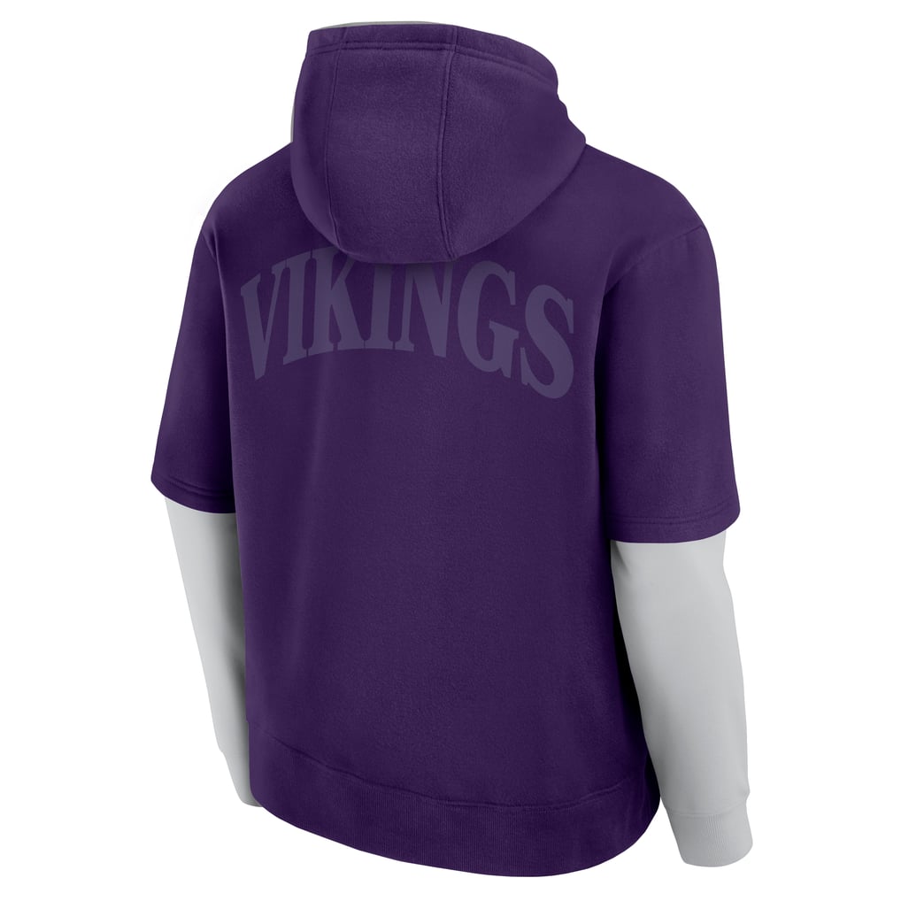  Minnesota Vikings Fanatics Unisex  Sleek Elements Pullover Hoodie - Purple