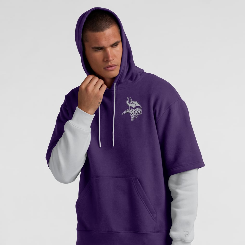  Minnesota Vikings Fanatics Unisex  Sleek Elements Pullover Hoodie - Purple