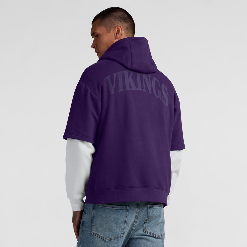  Minnesota Vikings Fanatics Unisex  Sleek Elements Pullover Hoodie - Purple