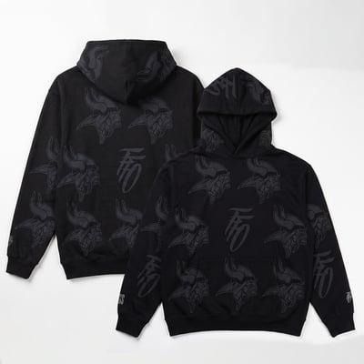 Minnesota Vikings Far From Ordinary Unisex Allover Print Hoodie - Black