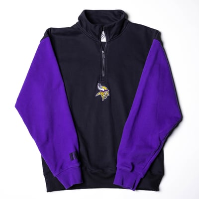 Minnesota Vikings Far From Ordinary Unisex Quarter-Zip Pullover - Black/Purple