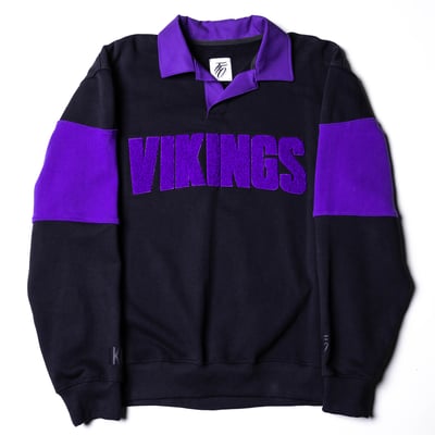 Minnesota Vikings Far From Ordinary Unisex Rugby Polo - Black/Purple