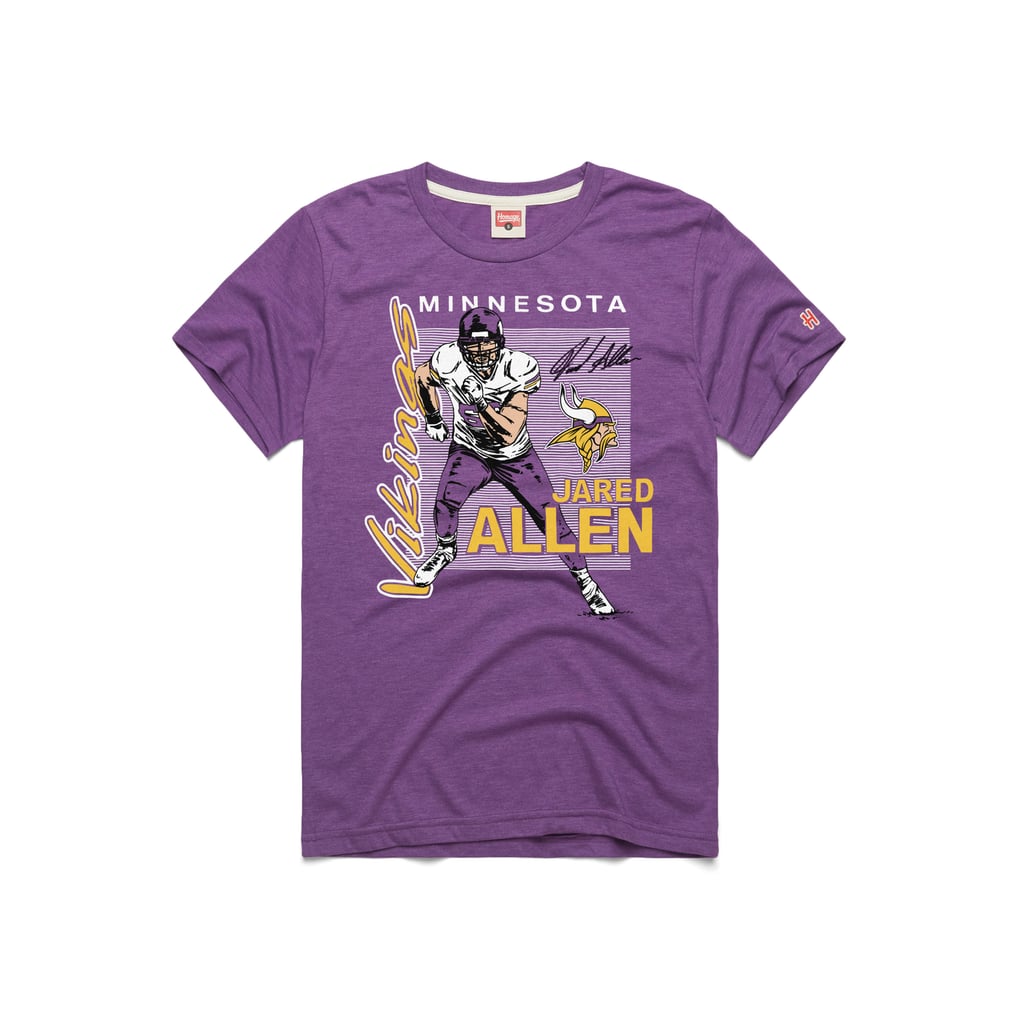 Unisex Homage Jared Allen Purple Minnesota Vikings HOF Player Graphic ...
