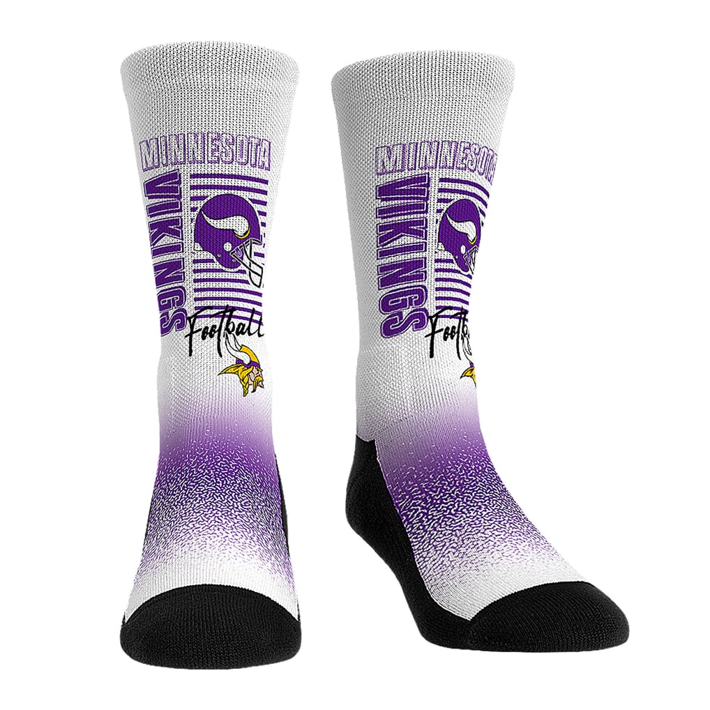  Minnesota Vikings Rock Em Unisex Throwback Three-Pack Crew Sock Set - 