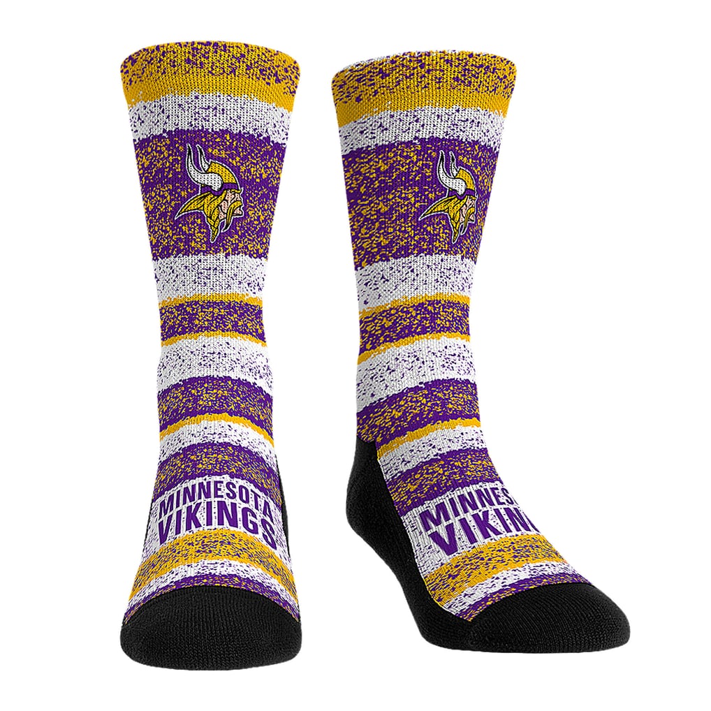  Minnesota Vikings Rock Em Unisex Throwback Three-Pack Crew Sock Set - 