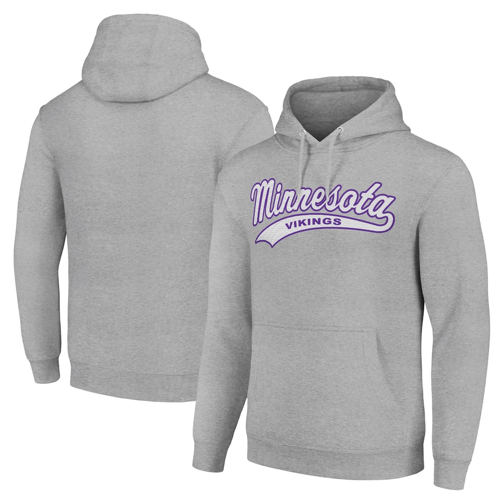 Minnesota Vikings Starter Unisex Tailsweep Pullover Hoodie - Heather Gray
