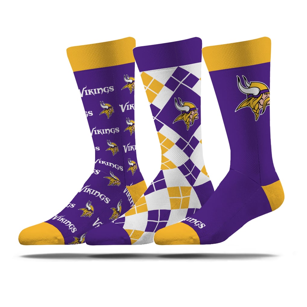 Minnesota Vikings Strideline Unisex Business Knit Crew Socks Three-Pack Set