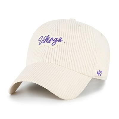 Minnesota Vikings '47 Women's Rope Script Clean Up Adjustable Hat - Natural
