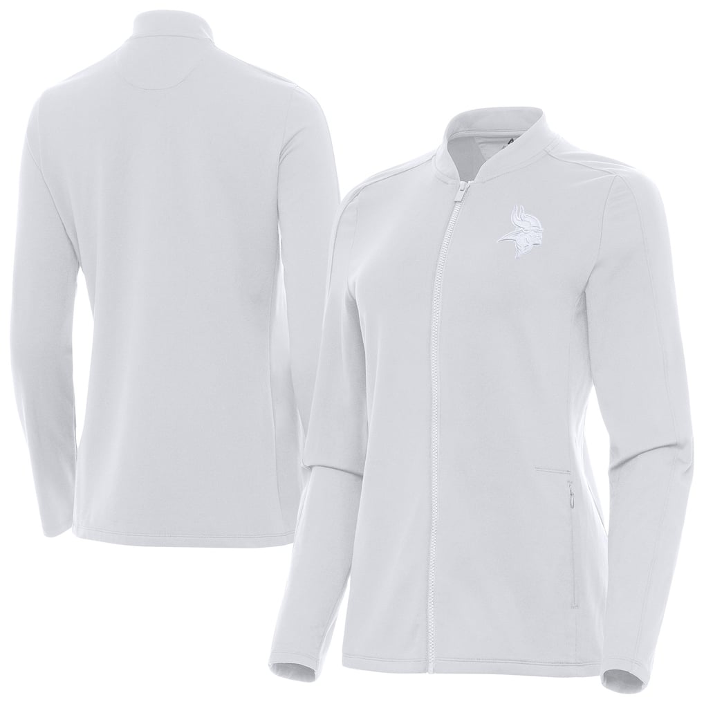  Minnesota Vikings Antigua Women's Continual Full-Zip Jacket - White