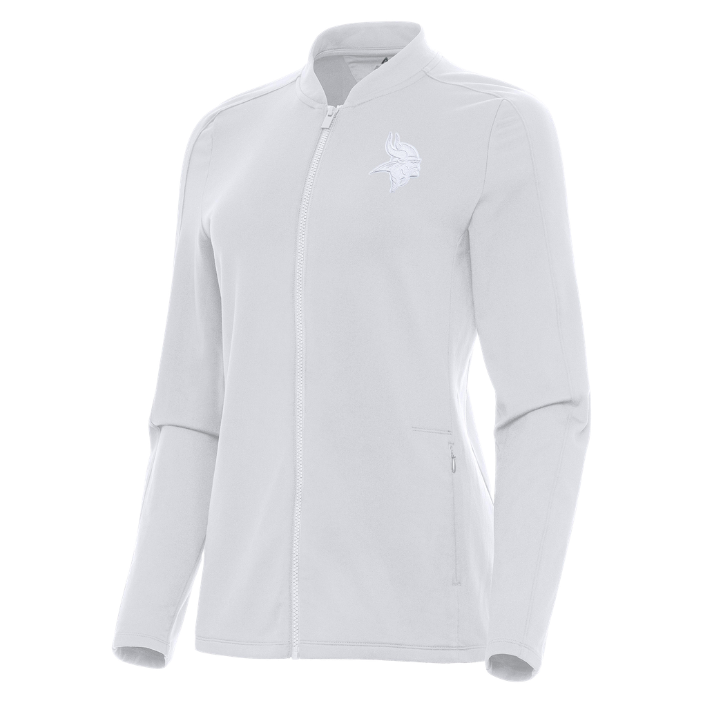  Minnesota Vikings Antigua Women's Continual Full-Zip Jacket - White