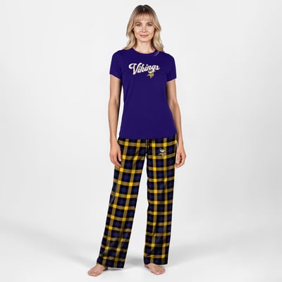 Minnesota Vikings Concepts Sport Women's Plus Size Highland Sleep Set - Purple
