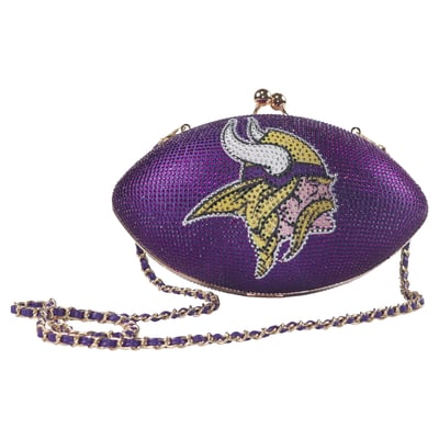 Minnesota Vikings Cuce Women's Team Color Crystal Football Purse