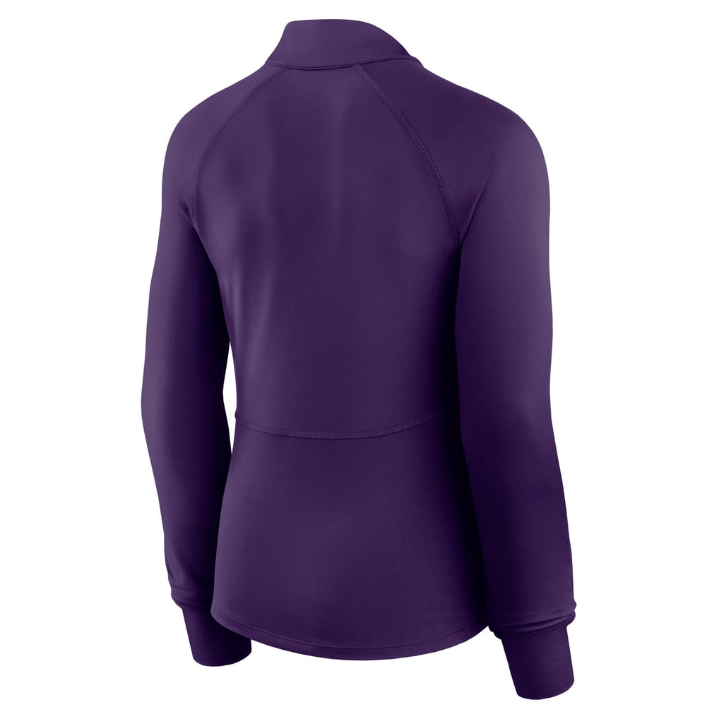  Minnesota Vikings Fanatics Women's Elements Raglan Quarter-Zip Jacket - Purple