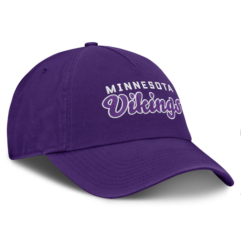 NFL Minnesota Vikings Embroidered Logo Strapback Hat Cap Women Pink Minnesota Vikings Ladies Hats, Vikings Caps, Snapbacks  main image 4