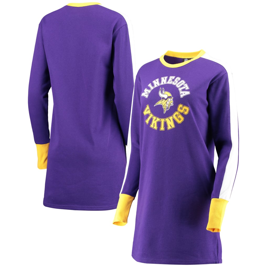 vikings jersey dress Minnesota G-III 4Her by Carl Banks Women's Hurry Up Offense T-Shirt CBH182104_DGR