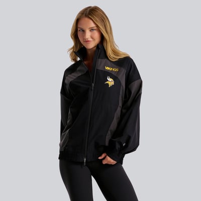 Minnesota Vikings lululemon Women's Ventilated Oversized Track Jacket - Black