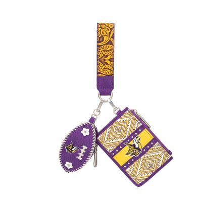 Minnesota Vikings Montana West Women's Wallet & Football Charm Wristlet