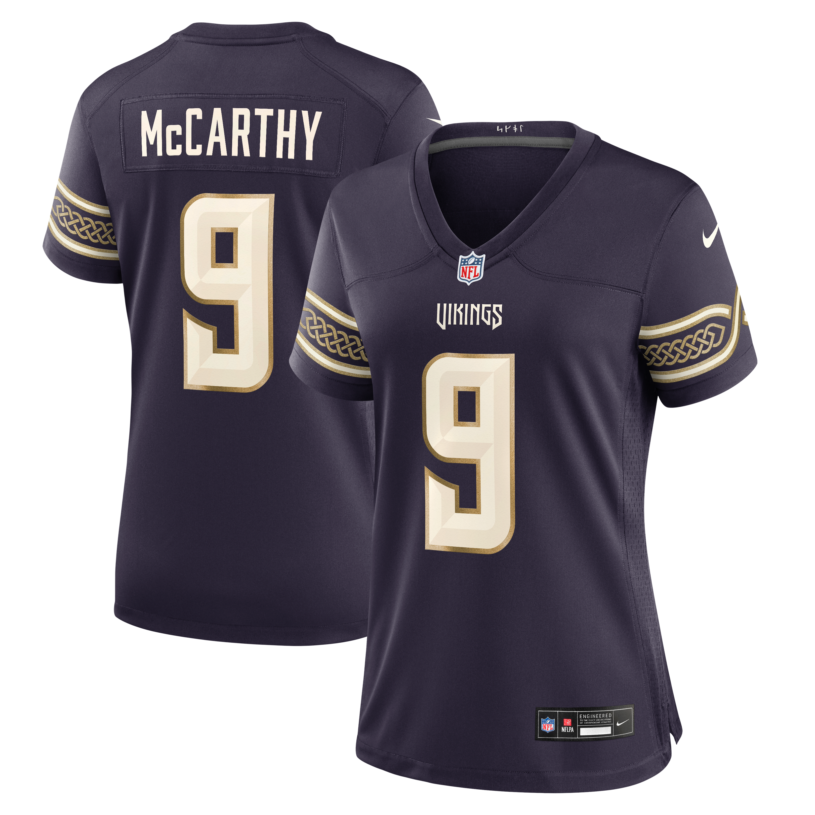 Women's Minnesota Vikings J.J McCarthy Purple 2026 Rivalries Collection Game Jersey