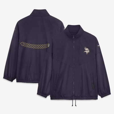  Minnesota Vikings Nike Women's 2026 Rivalries Collection Oversized Full-Zip Jacket - Purple