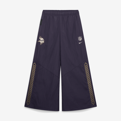  Minnesota Vikings Nike Women's 2026 Rivalries Collection Wide Leg Woven Pants - Purple