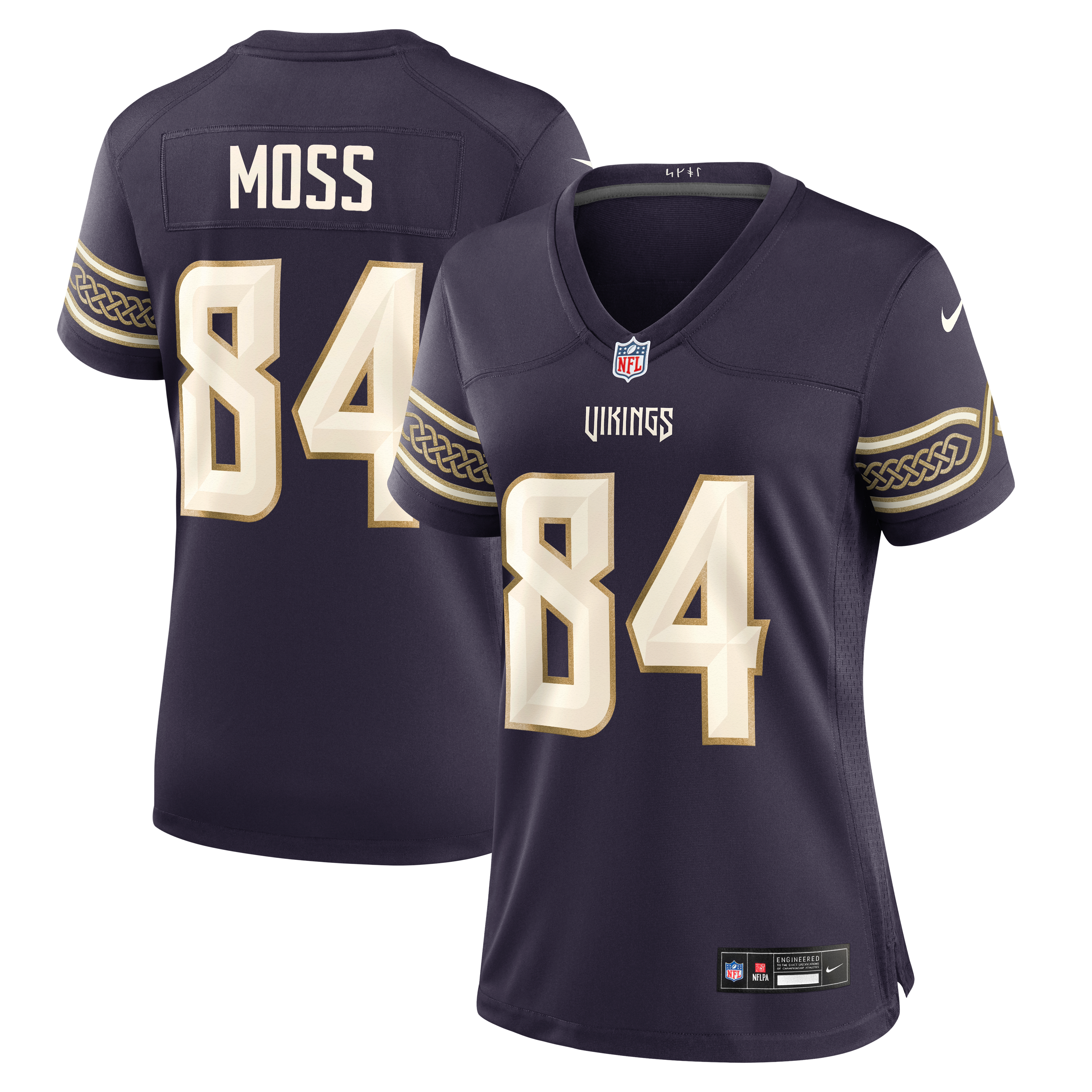 Women's Minnesota Vikings Randy Moss Purple 2026 Rivalries Collection Game Jersey