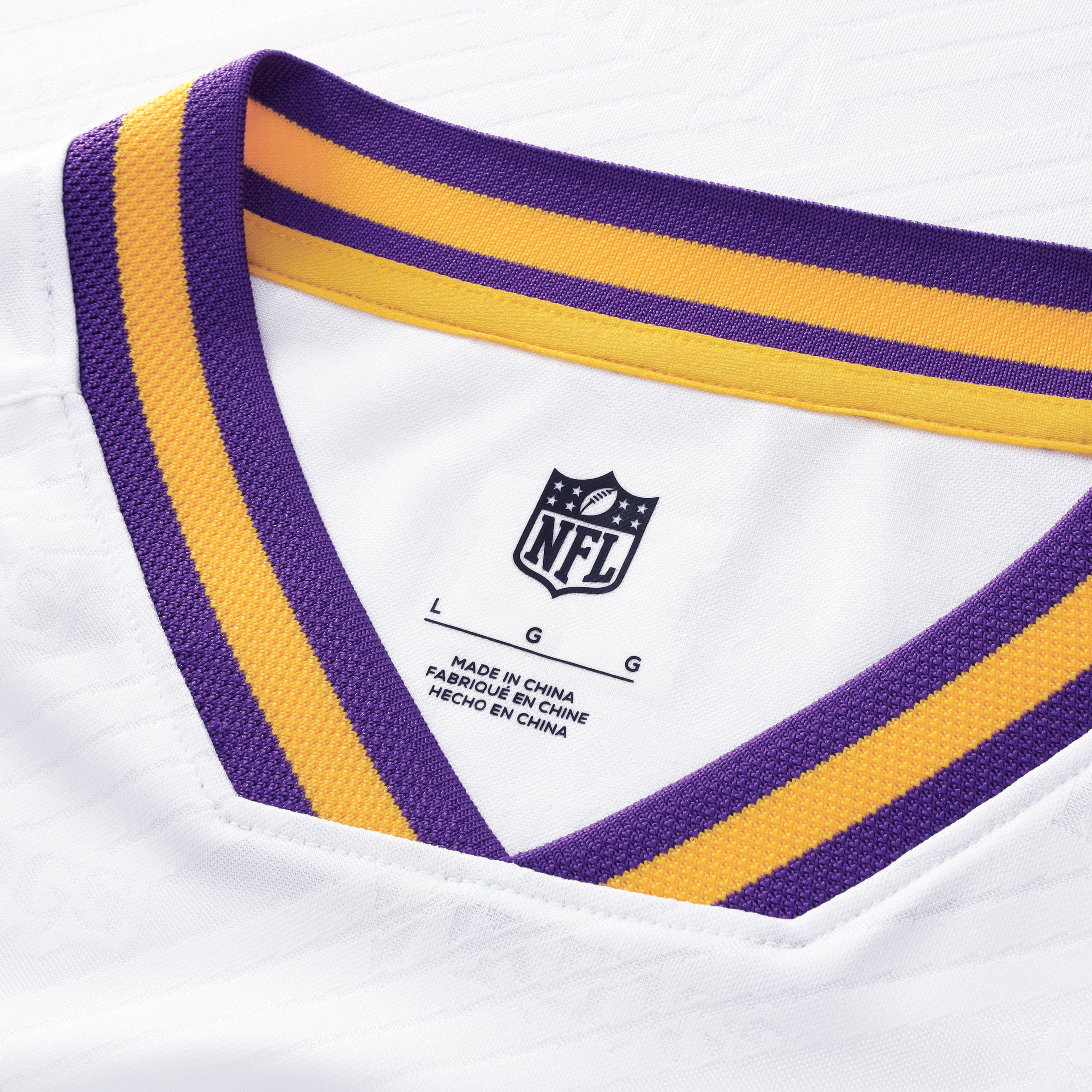 Minnesota Vikings Youth Football x Football V Neck Fan Top White