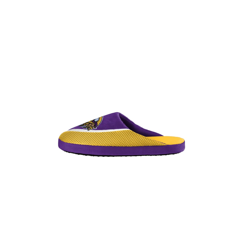 Youth FOCO Minnesota Vikings Big Logo Color Edge Slippers display picture 1