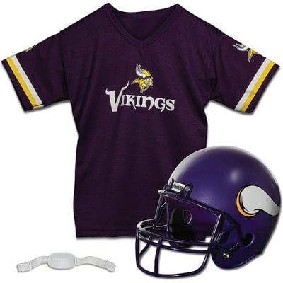 Minnesota Vikings Franklin Sports Youth NFL Deluxe Helmet & Jersey Set - Purple
