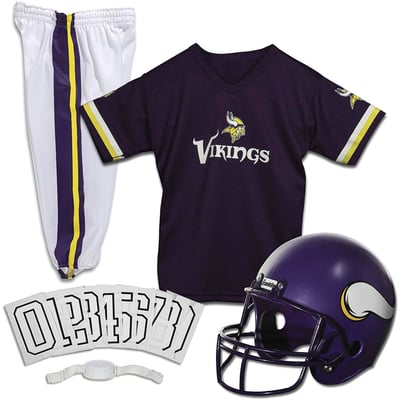 Minnesota Vikings Franklin Sports Youth NFL Deluxe Uniform Set - Purple
