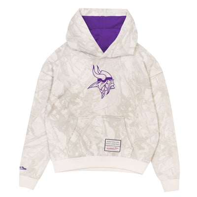  Minnesota Vikings Mitchell & Ness Youth Ghosted Hoodie - White