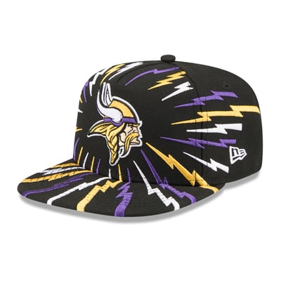 Minnesota Vikings New Era Youth Bolt 9FIFTY A-Frame Snapback Hat - Black