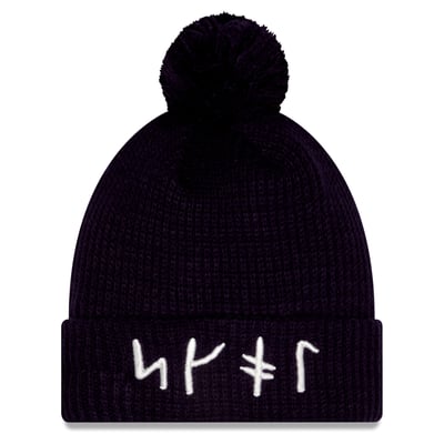 Minnesota Vikings New Era Youth 2026 Rivalries Collection Sideline Cuffed Knit Hat with Pom - Purple