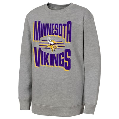 Minnesota Vikings Outerstuff Youth Jet Stream Sweatshirt - Gray
