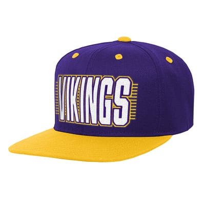 Minnesota Vikings Outerstuff Youth Snapback Hat - Purple/Gold