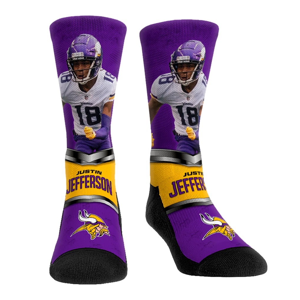 Justin Jefferson Minnesota Vikings Rock Em Socks Youth Three-Pack Crew Socks Set