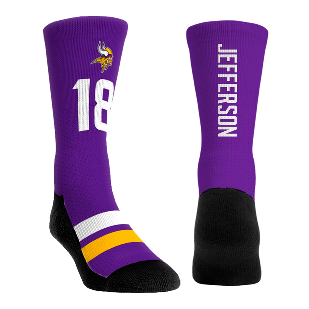 Justin Jefferson Minnesota Vikings Rock Em Socks Youth Three-Pack Crew Socks Set