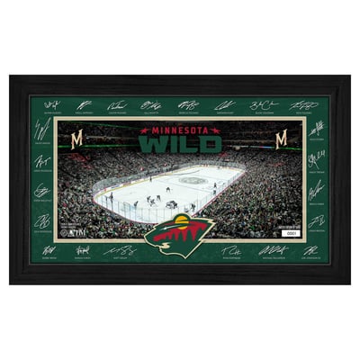 Minnesota Wild Highland Mint Limited Edition 2026–27 Facsimile Signature 12" x 20" Rink Framed Photo