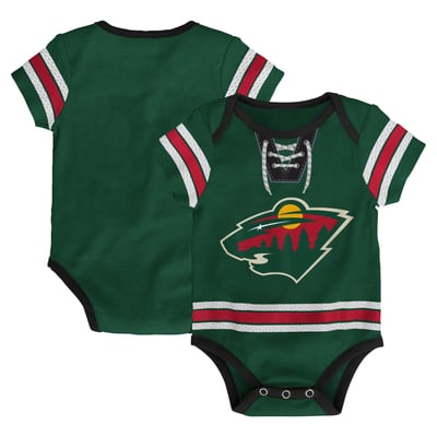 Minnesota Wild Infant Hockey Jersey Bodysuit - Green