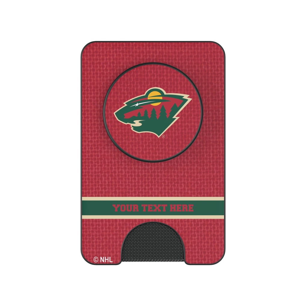 Minnesota Wild Keyscaper Personalized Solid PopSockets Magnetic Wallet