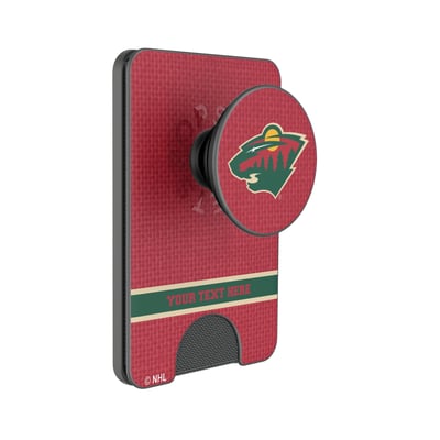 Minnesota Wild Keyscaper Personalized Solid PopSockets Magnetic Wallet