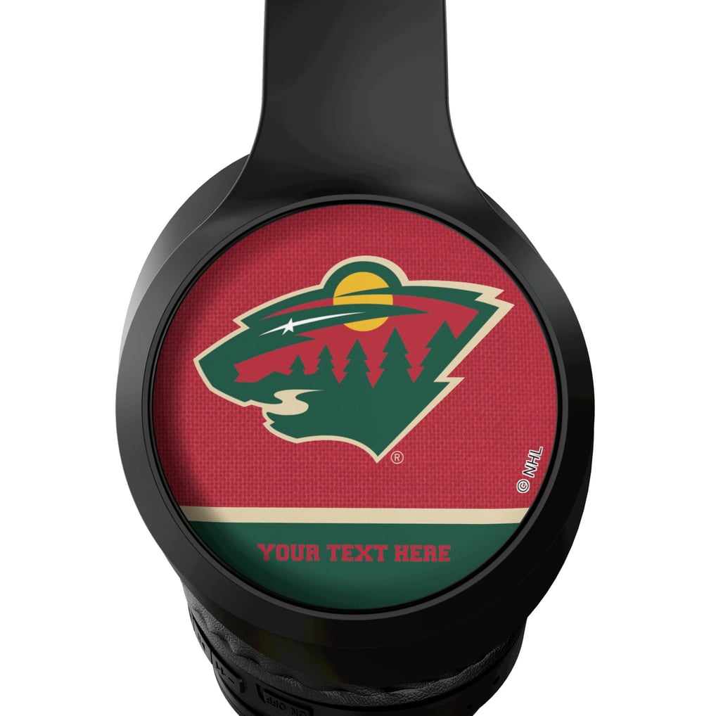 Minnesota Wild Keyscaper Personalized Solid Wireless Bluetooth Headphones With Case