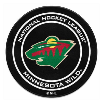 Minnesota Wild Logo Brands 27" Diameter Puck Mat