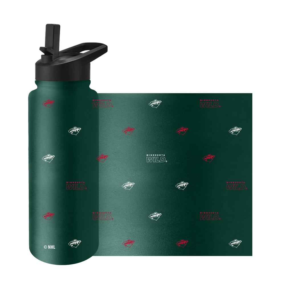 Minnesota Wild Logo Brands 34oz. Steep and Repeat Quencher Bottle