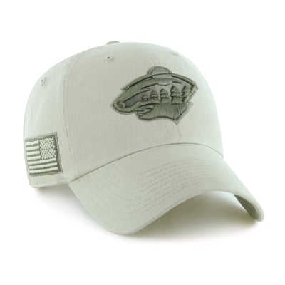 Minnesota Wild '47 OHT Tri-Hit Clean Up Adjustable Hat - Cream
