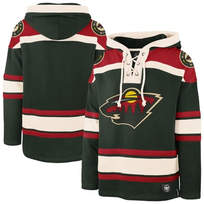 Minnesota Wild '47 Big & Tall Superior Lacer Hoodie - Green
