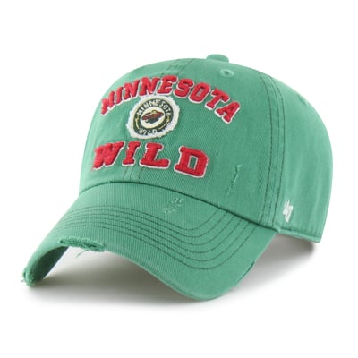 Minnesota Wild '47 Seymoore Distressed Applique Clean Up Adjustable Hat - Green