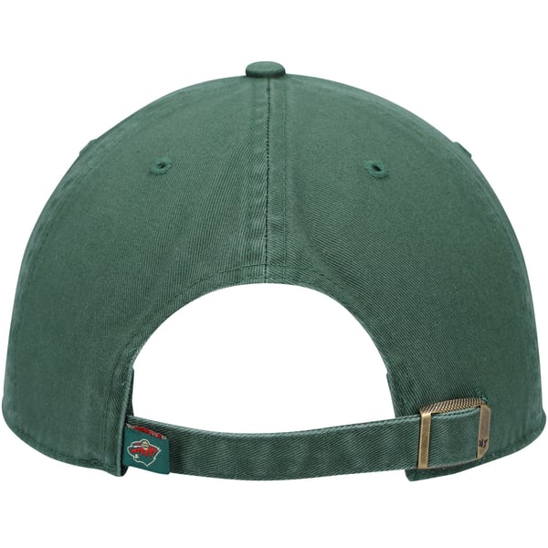 \'47 Brand Minnesota Wild NHL Officially Licenced Green Logo Adjustable Strap Cap green-minnesota-wild-tribute-  main image 3