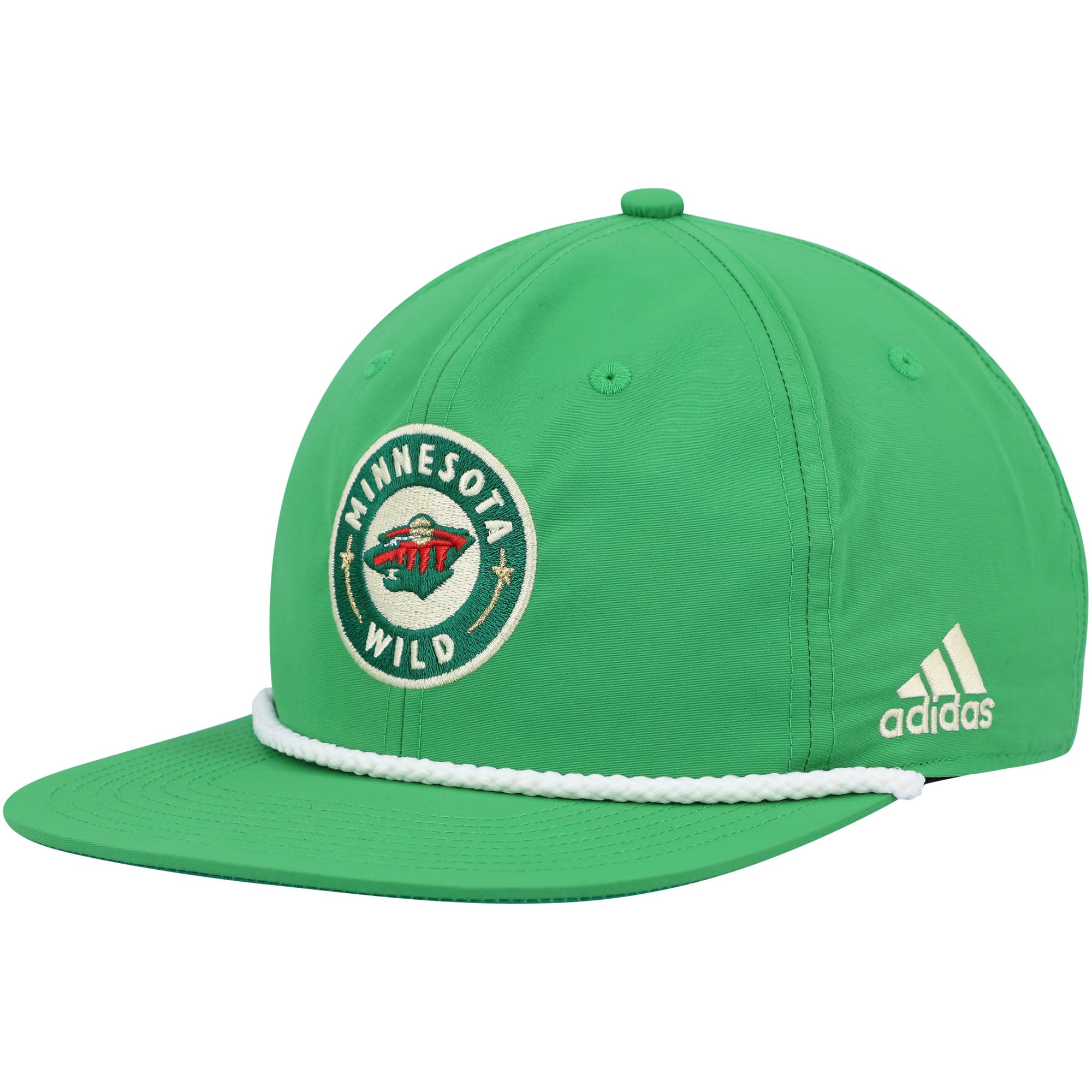 Men's Minnesota Wild adidas Green Rope Adjustable Hat